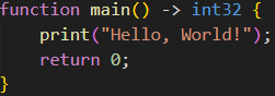 Billie Programming Language